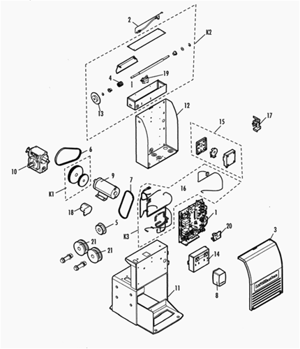 Liftmaster RSL12V parts breakdown