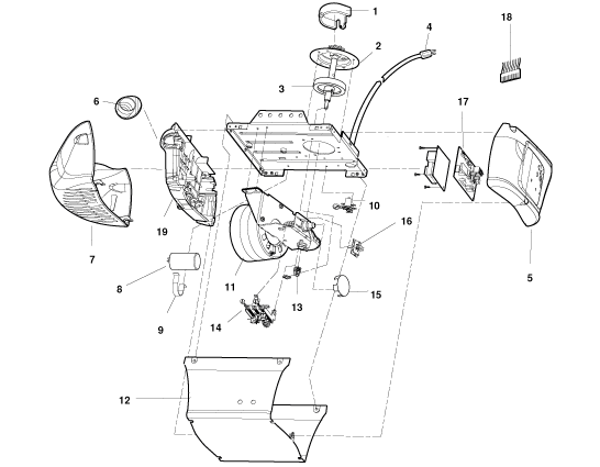LiftMaster 2245 2255 3245 3255 chain drive motor unit parts diagram