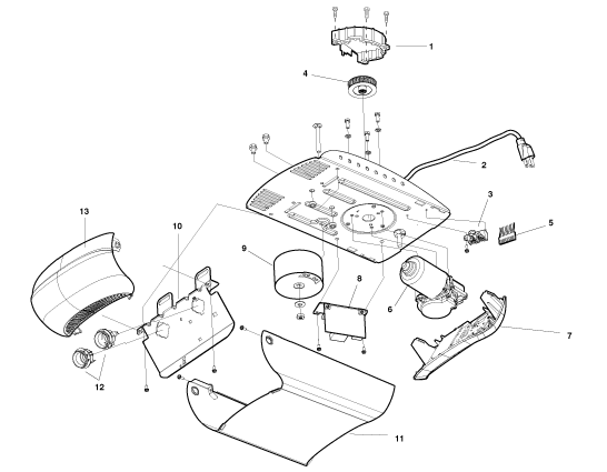 LiftMaster 2500 2500B 2500D 3500 DC belt drive motor unit parts diagram