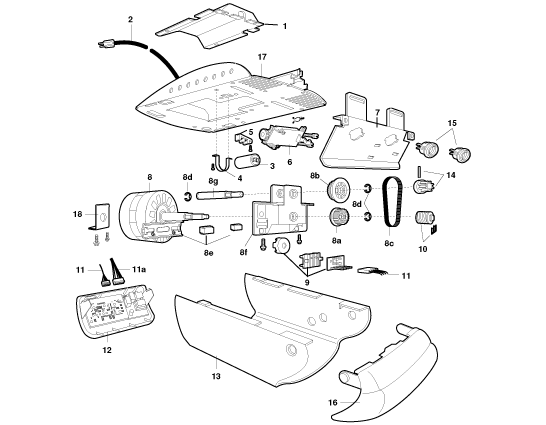 LiftMaster 2110 2220 3110 3220 screw drive motor unit parts diagram